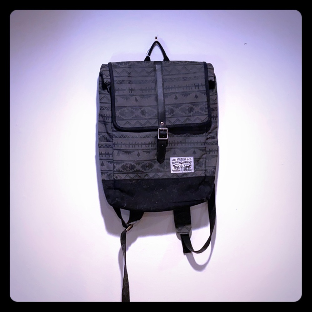 Levi’s / tribal print canvas backpack